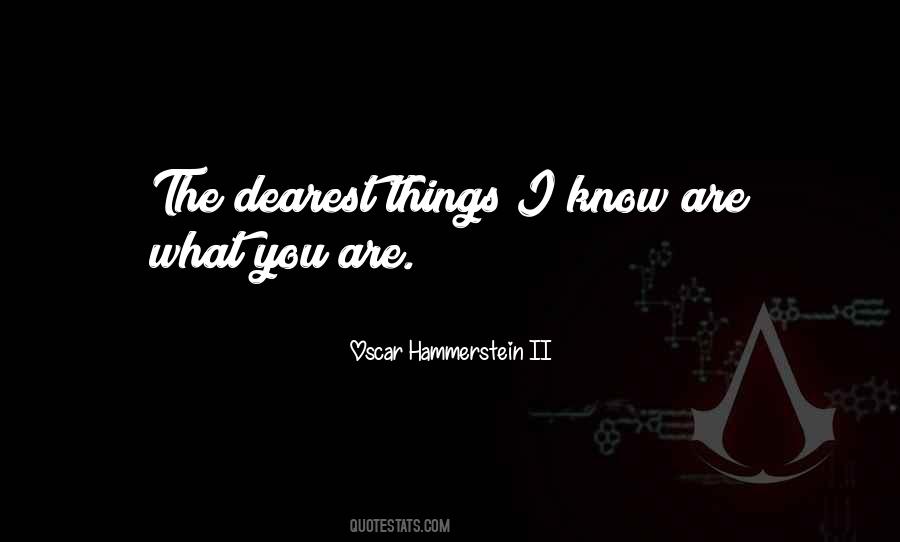 Things I Know Quotes #775792