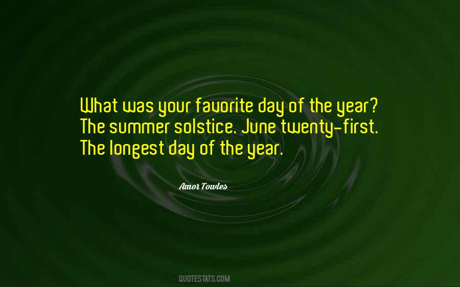 Quotes About The Summer Solstice #187258