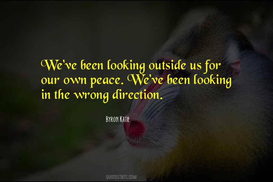 Looking In The Wrong Direction Quotes #377623