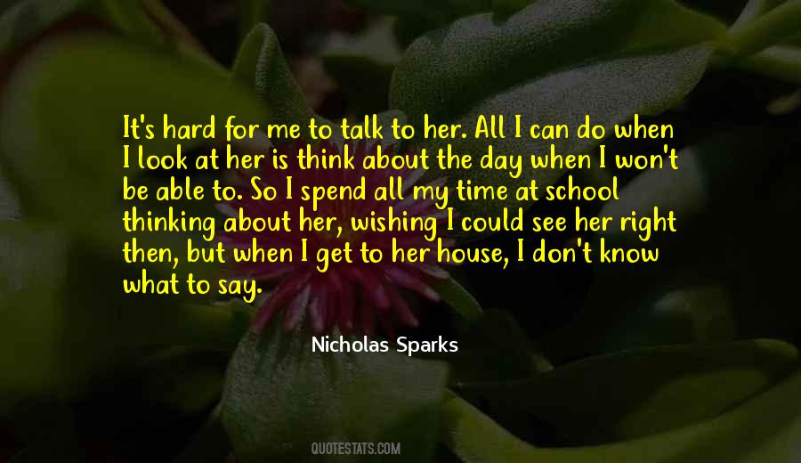 See Me Nicholas Sparks Quotes #110602