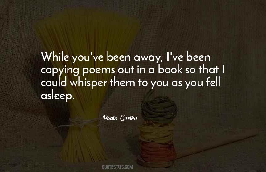 You Fell Asleep Quotes #398107