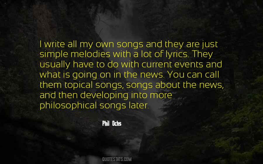 Quotes About Lyrics In A Song #1643993