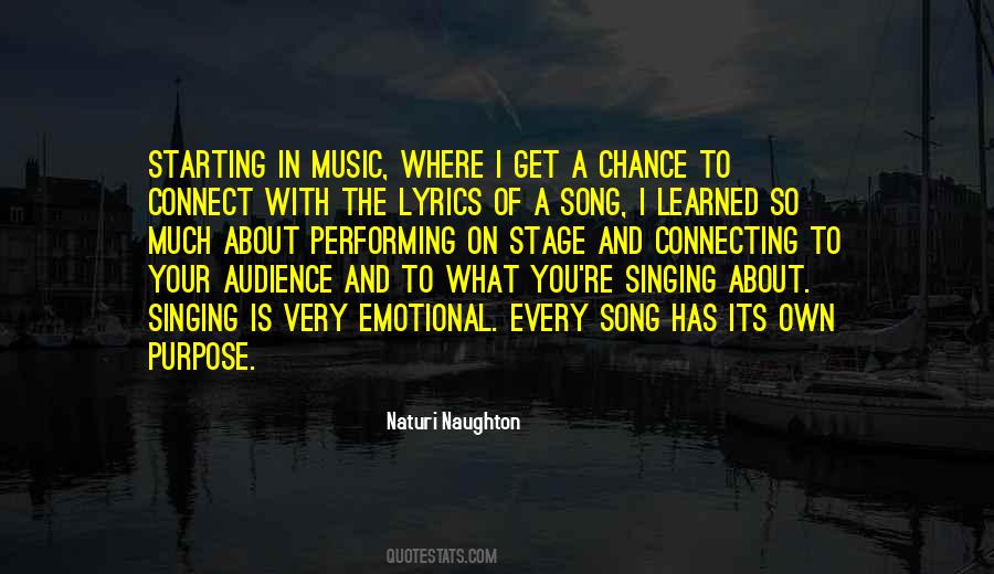 Quotes About Lyrics In A Song #785507