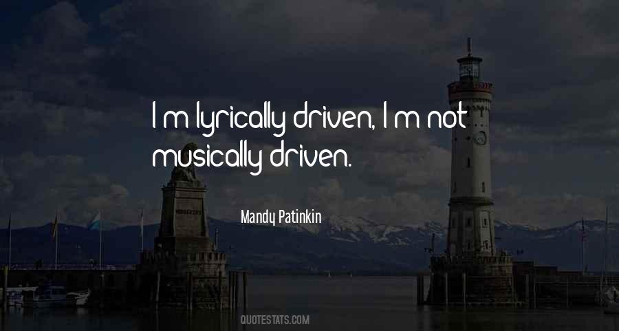 Quotes About Lyrically #1251315
