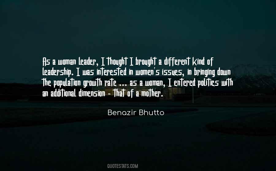 Woman Leader Quotes #1475097