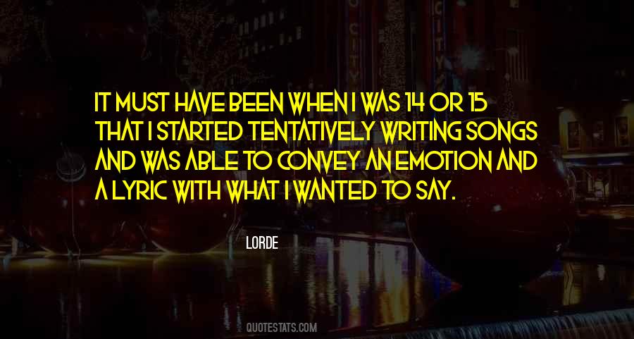 Quotes About Lyric #1067290