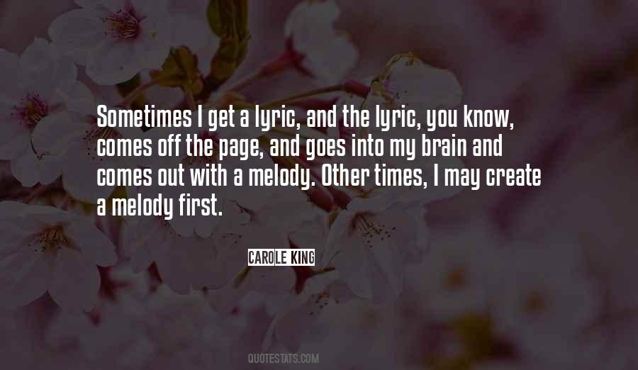 Quotes About Lyric #840049
