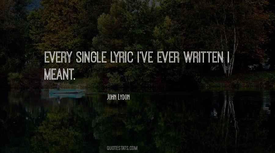 Quotes About Lyric #945981