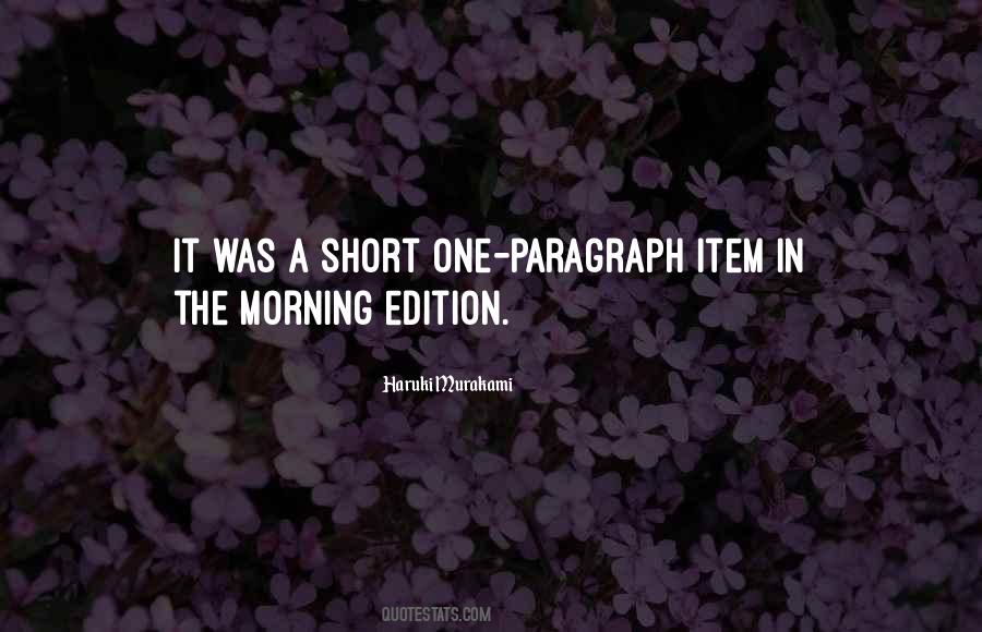 Short Morning Quotes #810317