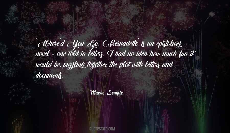 Epistolary Novel Quotes #63809