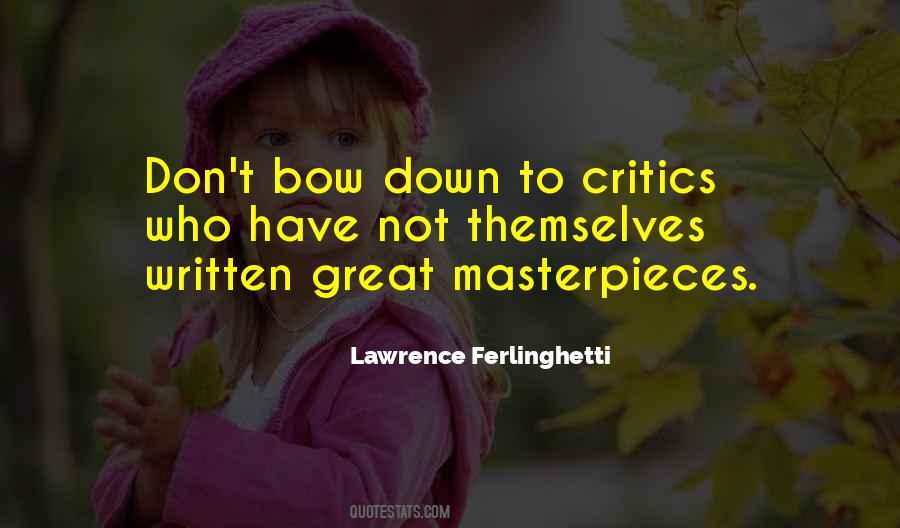 Great Masterpieces Quotes #565020