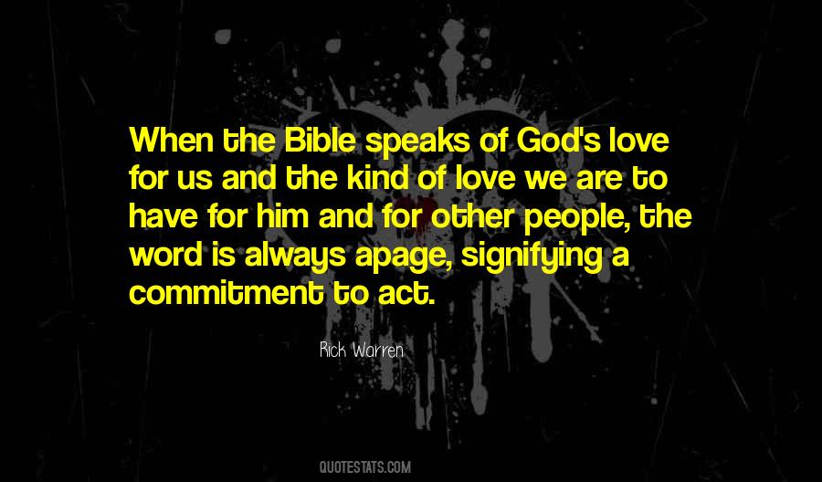 Bible God Love Quotes #342208
