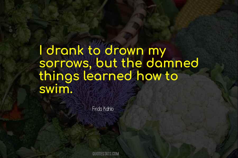 Drown My Sorrows Quotes #943712