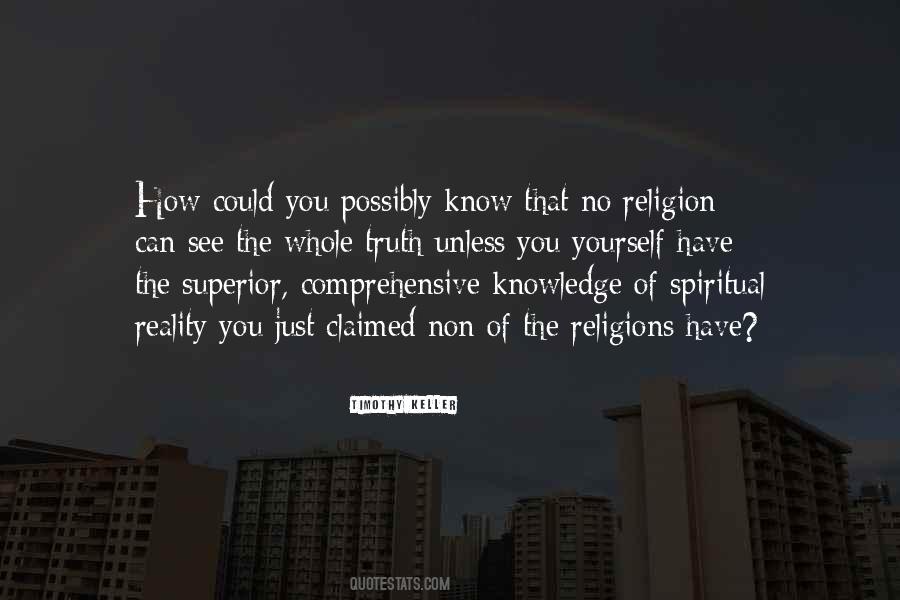 Knowledge Religion Quotes #666648