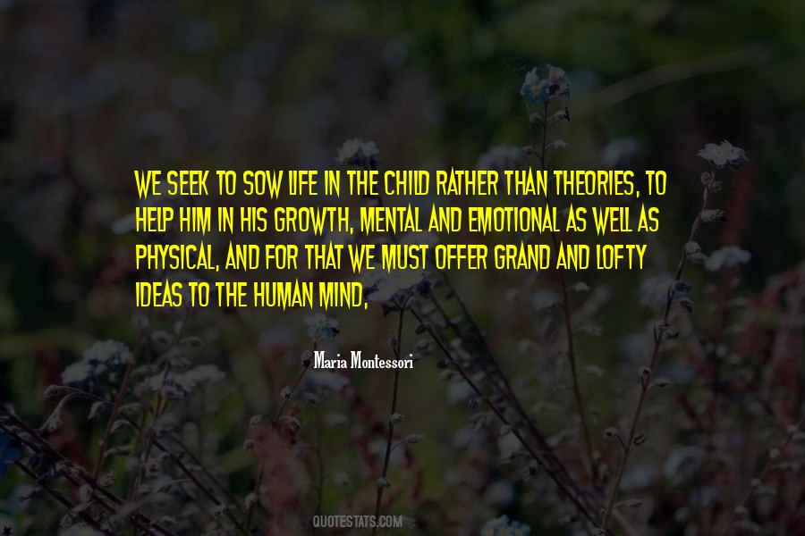 Life Maria Montessori Quotes #180686