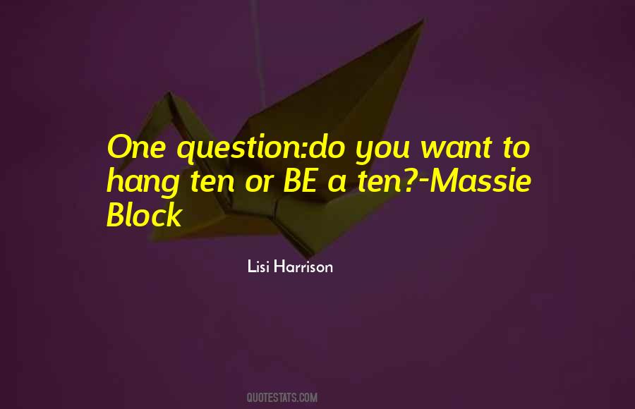 One Question Quotes #160976