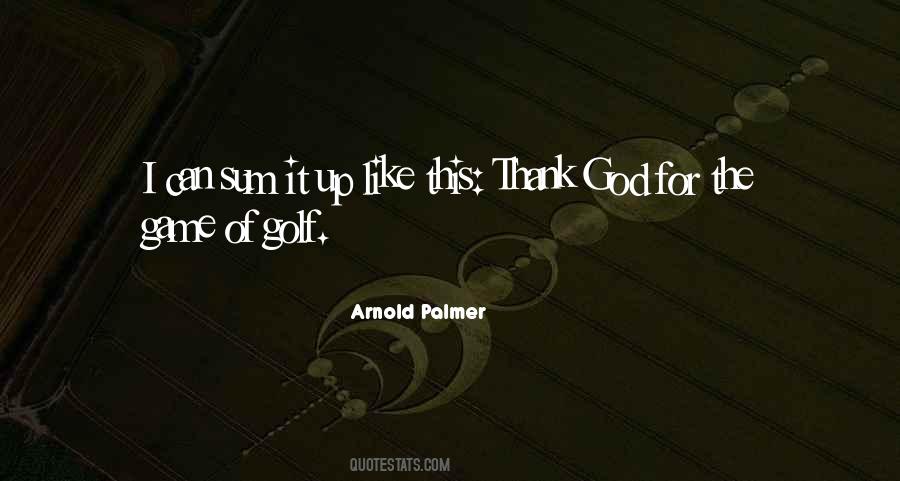 Game Of Golf Quotes #1030759