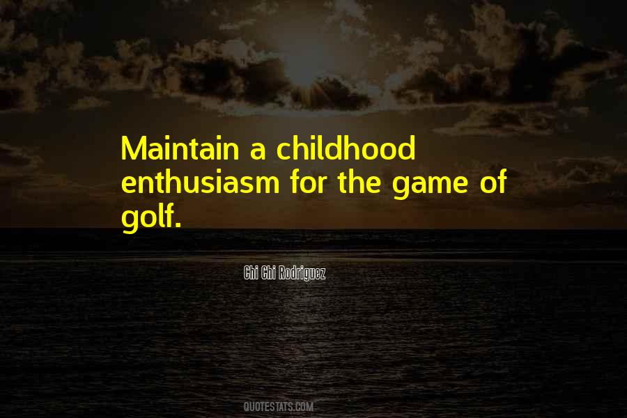 Game Of Golf Quotes #1104234