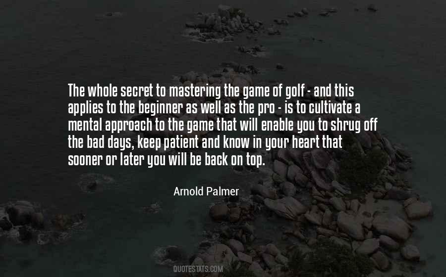 Game Of Golf Quotes #1232389