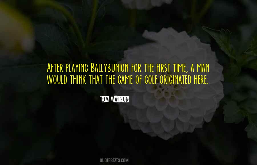 Game Of Golf Quotes #1516210