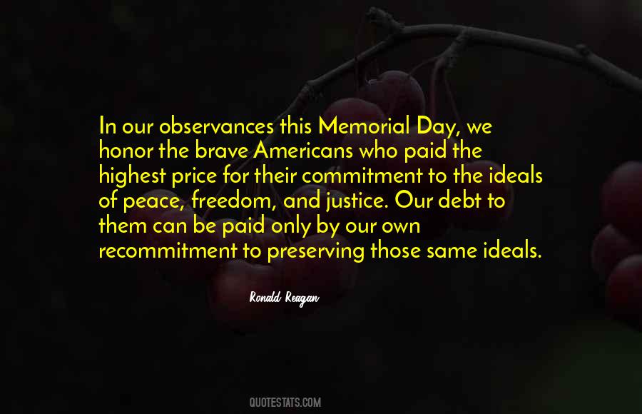 Memorial Day Honor Quotes #717184