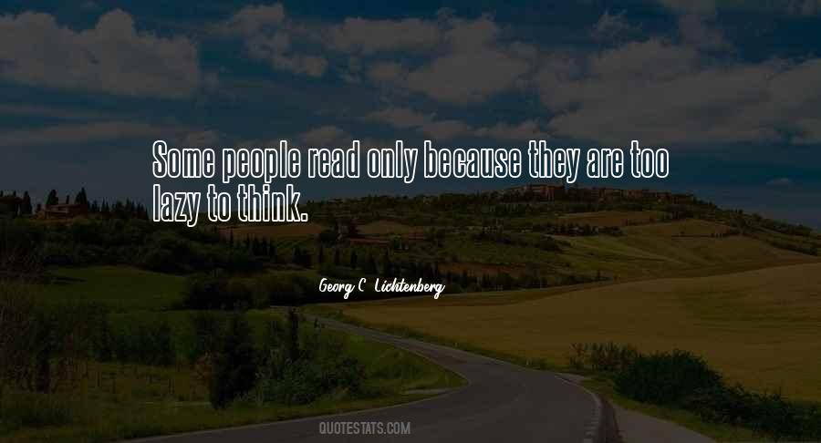 Lazy Thinking Quotes #1694287