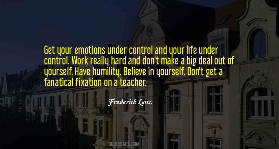 Life Control Quotes #39324