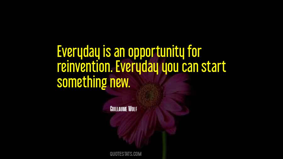Everyday Is An Opportunity Quotes #846892