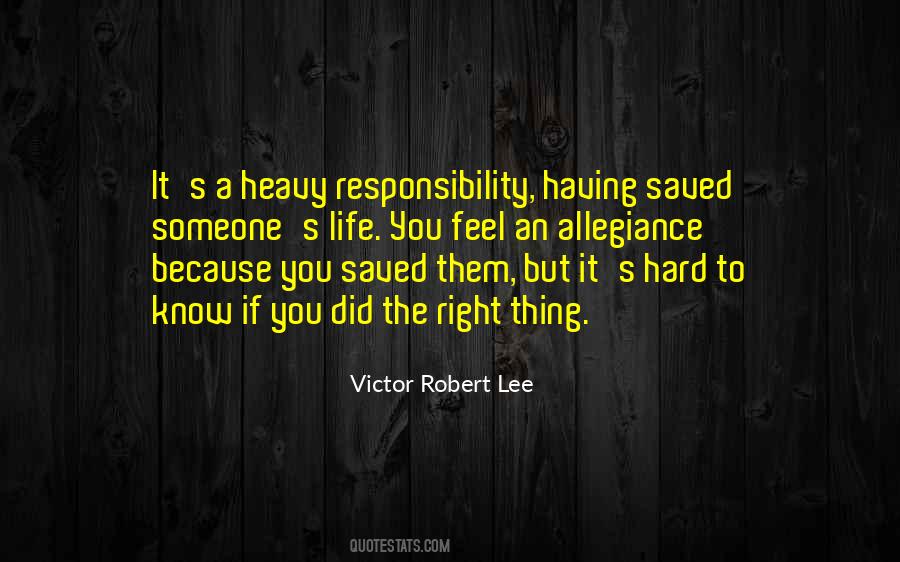 Saved A Life Quotes #991288
