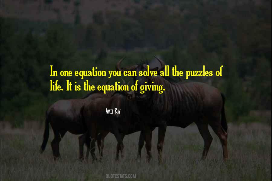 Puzzles Of Life Quotes #278913