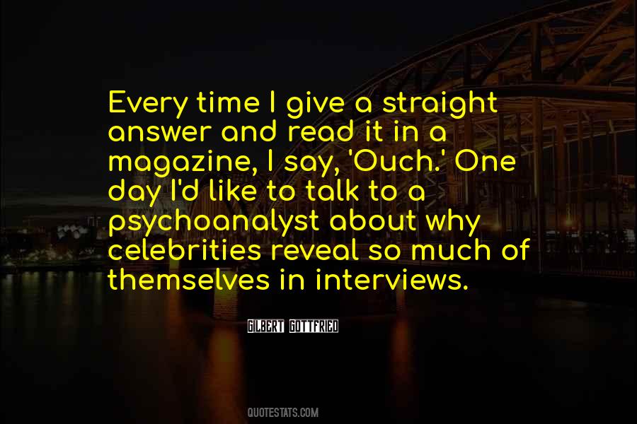 Straight Answer Quotes #734727