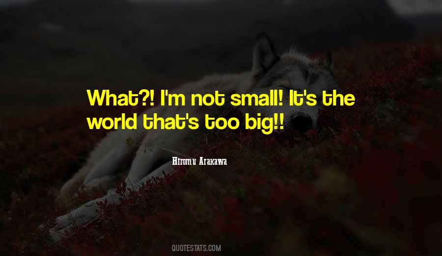 Big World Small World Quotes #788553
