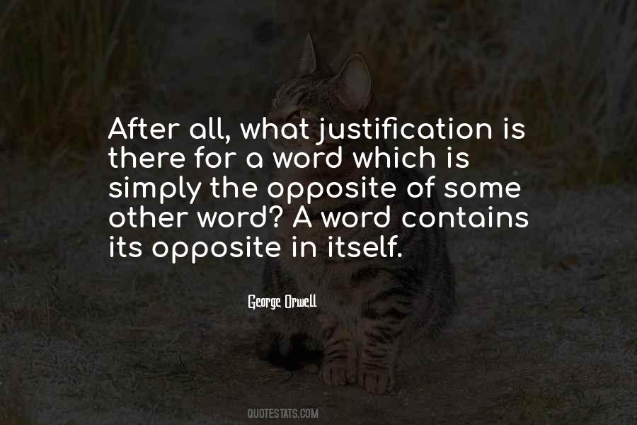 Word Justification Quotes #362728