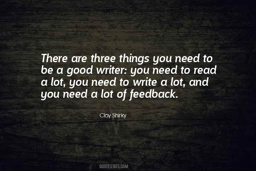 Things You Need Quotes #303442