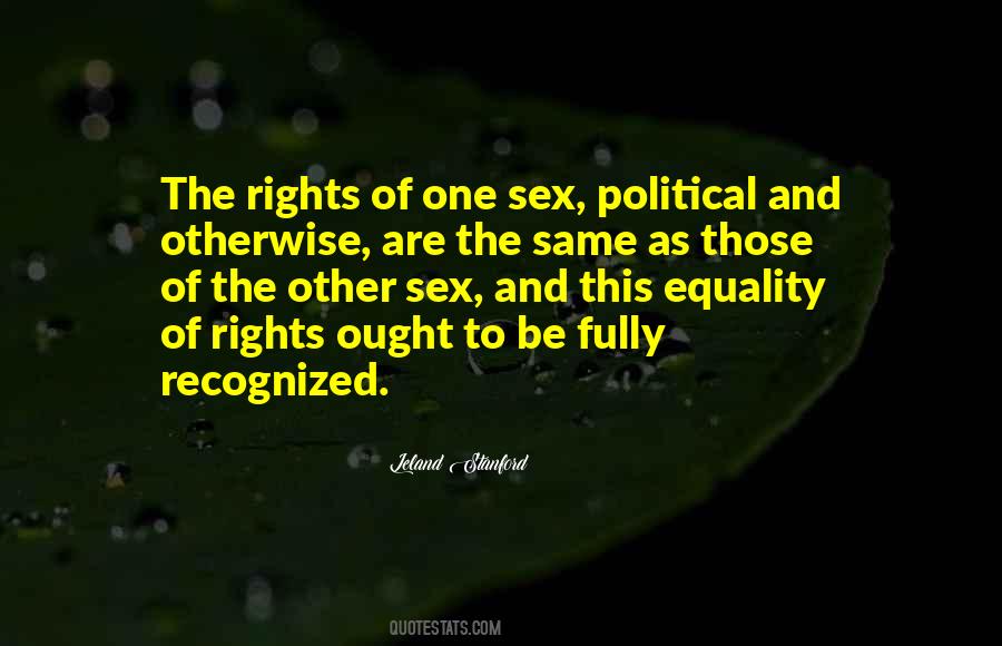 Political Equality Quotes #898707