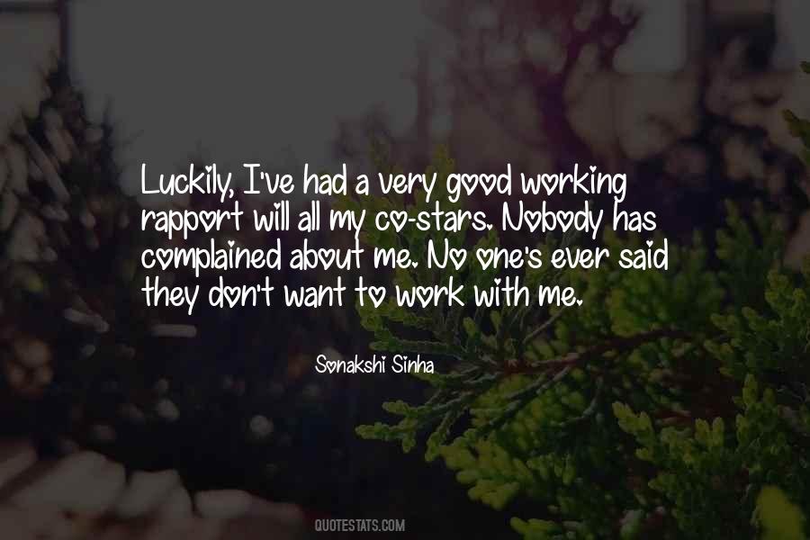 Quotes About Luckily #1419928