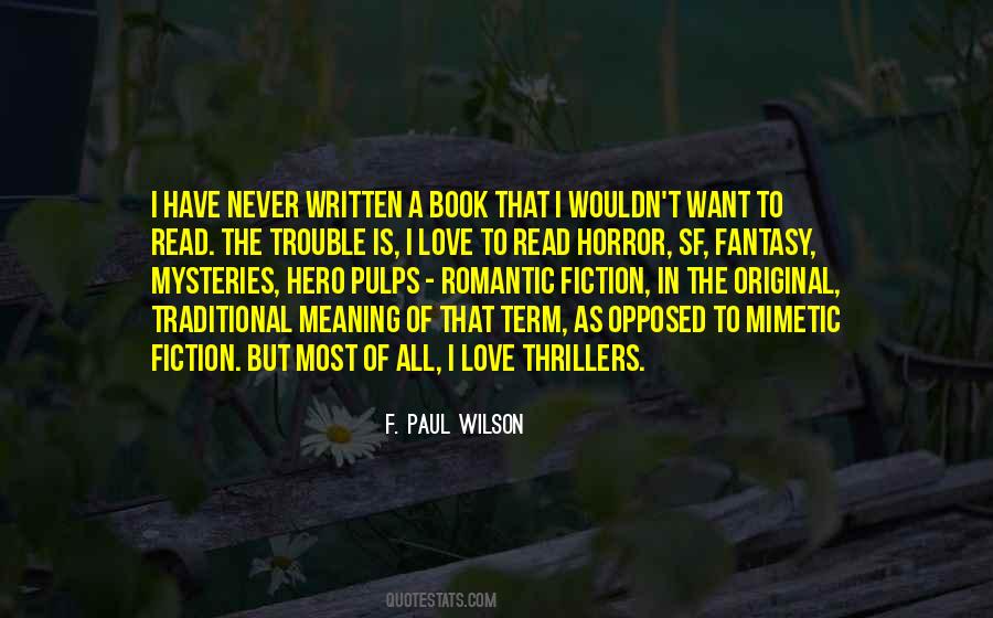 Mysteries And Thrillers Quotes #993677