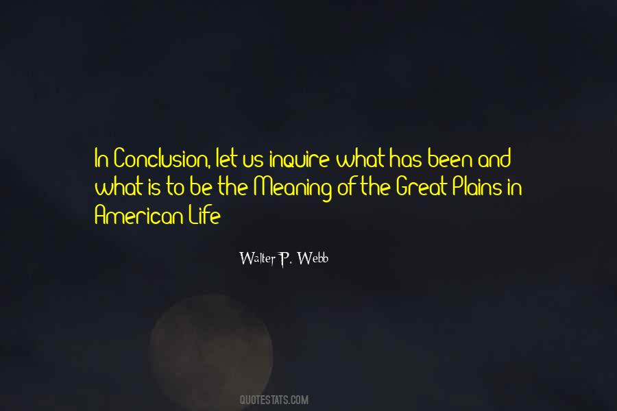 In Conclusion Quotes #1276523