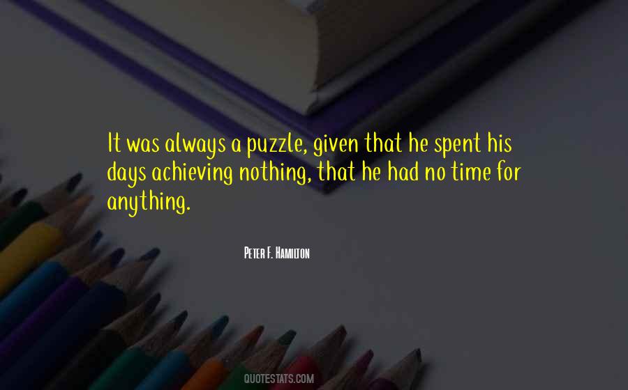 A Puzzle Quotes #1078724