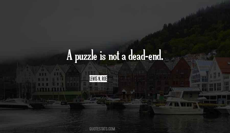 A Puzzle Quotes #1092907