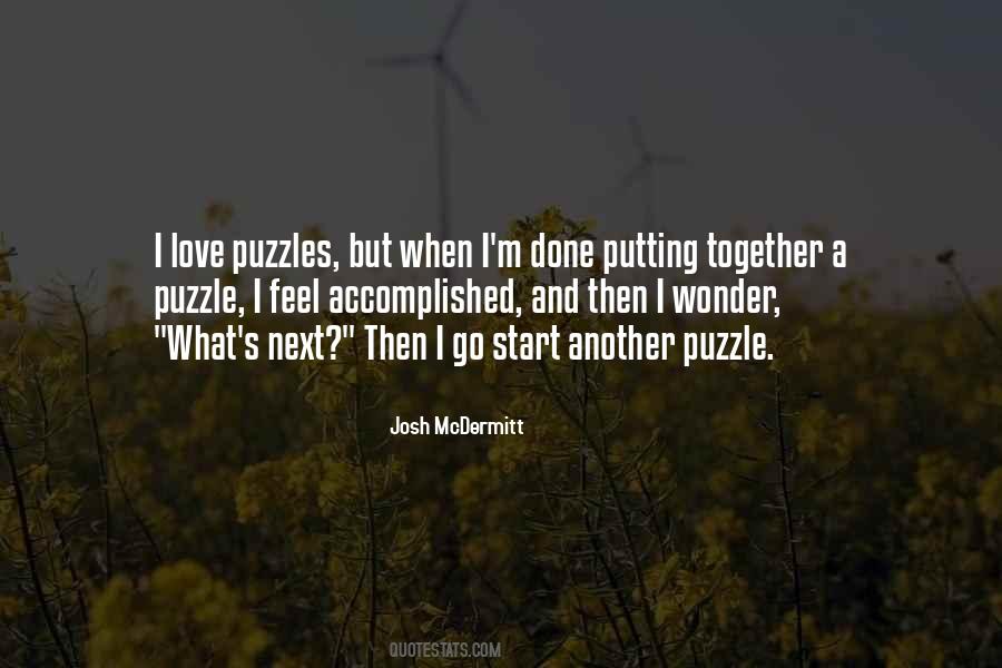 A Puzzle Quotes #1684099