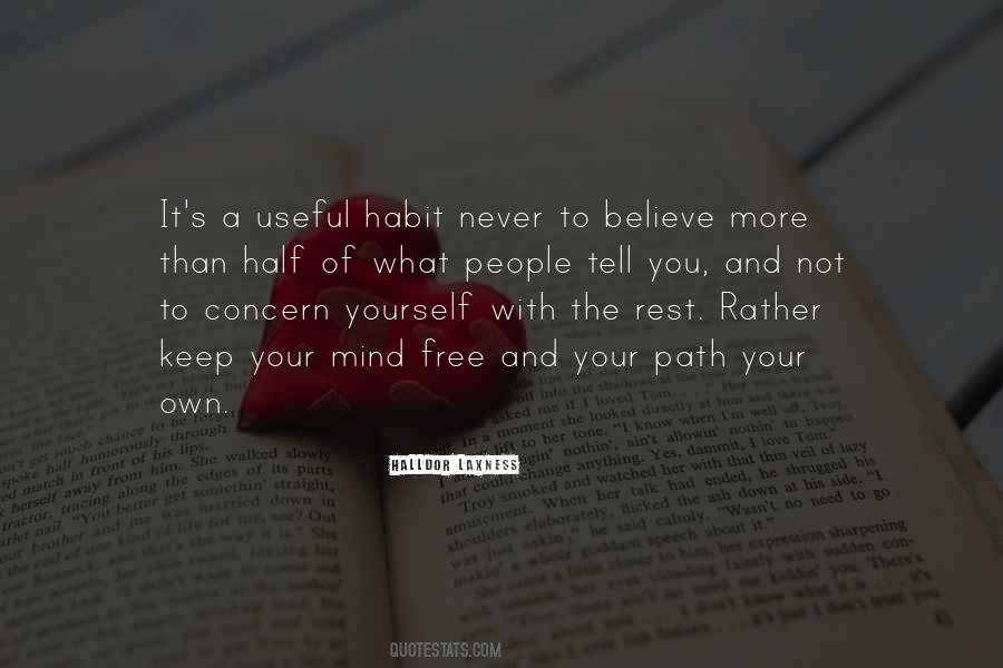 Keep Your Mind Free Quotes #1680249