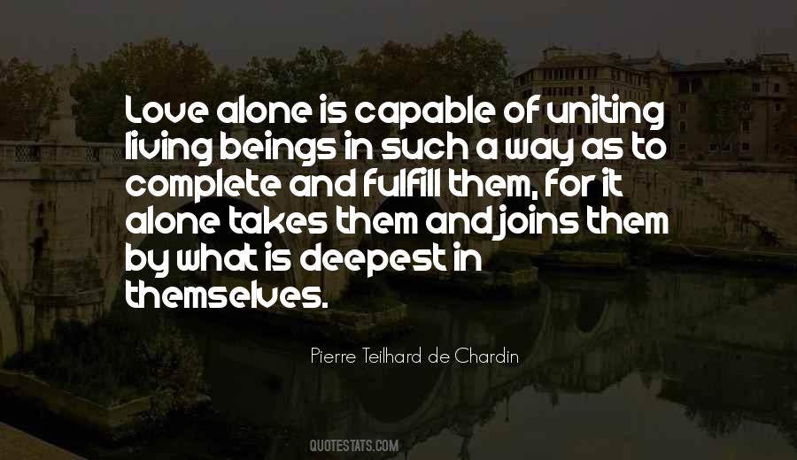 Love Alone Quotes #1646913