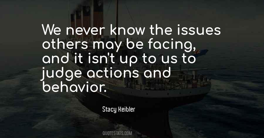 Judging Actions Quotes #1879037