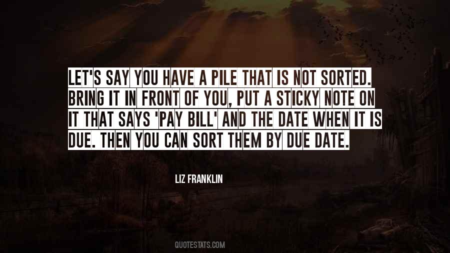 Bill Pay Quotes #688977