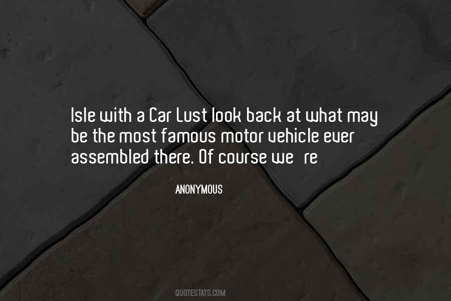 Car Lust Quotes #1396167