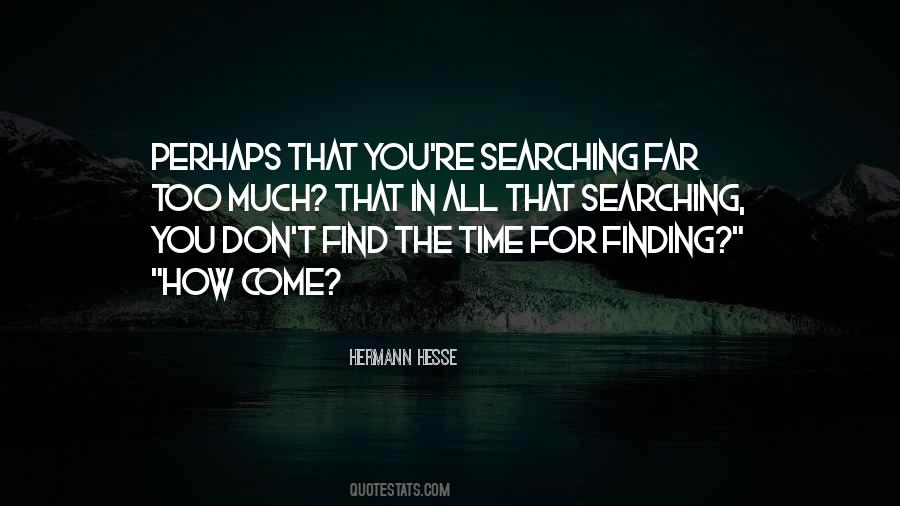 Finding Time Quotes #354137