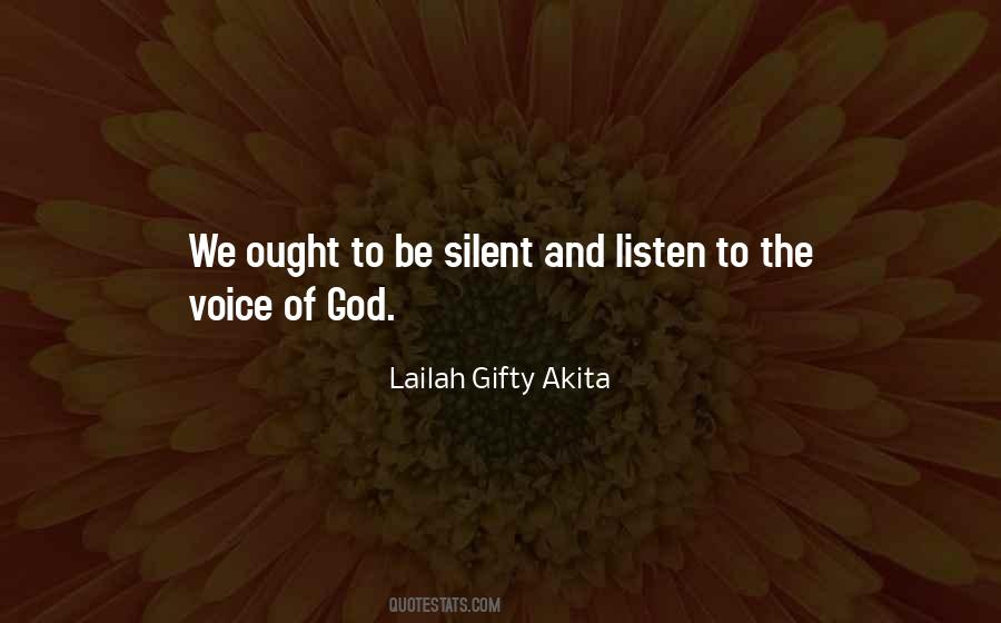 Silent God Quotes #308268