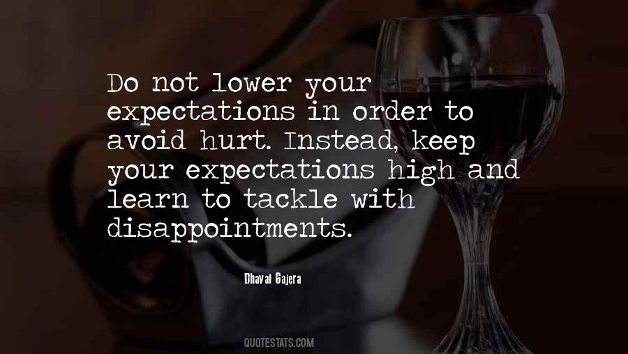 Quotes About Lower Expectations #1007850