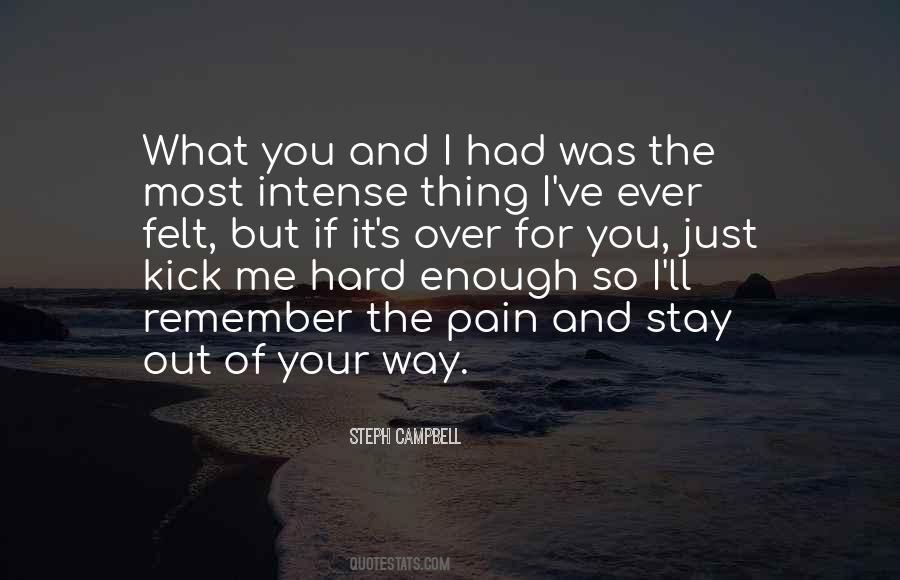 Felt The Pain Quotes #288898